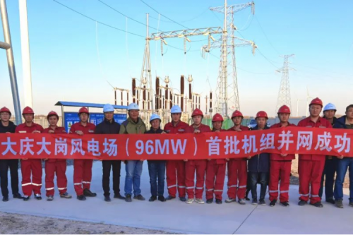再結(jié)碩果 | 大慶大崗風(fēng)電場平橋項目首批機(jī)組一次并網(wǎng)成功